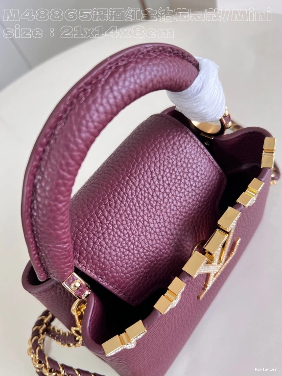 Cheap MINI-21*14*8CM VUITTON CAPUCINES LOUIS 0710